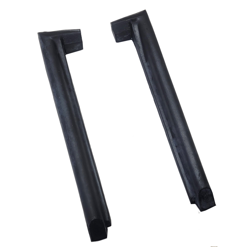 1973 Chevrolet Corvette SIDE WINDOW VERTICAL WEATHERSTRIP KIT 2 PC - OEM LATEX - GM #'S 9761485 / 9761486 | WS4082O