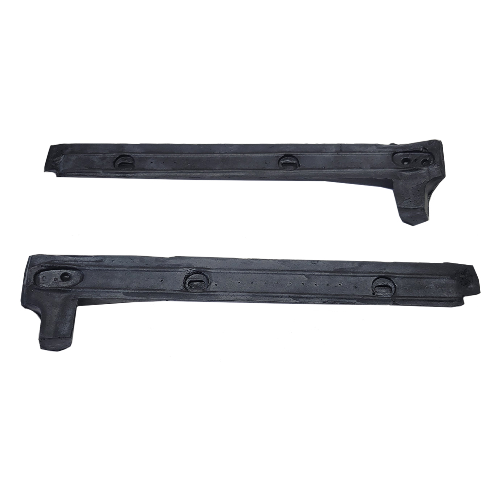 1973 Chevrolet Corvette SIDE WINDOW VERTICAL WEATHERSTRIP KIT 2 PC - OEM LATEX - GM #'S 9761485 / 9761486 | WS4082O