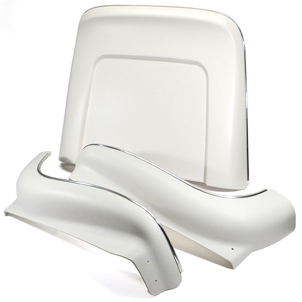 1966 Chevrolet El Camino SEAT BACK & APRON KIT (WHITE) - 6 PIECES | IN2232Z