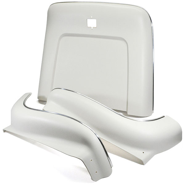 1971 Pontiac Grand Prix 69-UP SEAT BACK & APRON KIT (WHITE) - 6 PIECES WITH CENTER RELEASE HOLE | IN2238Z