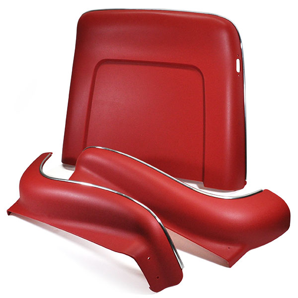1970 Chevrolet El Camino SEAT BACK & APRON KIT (RED) 70-72 WITH RECLINING PASSENGER SEAT - 6 PIECES | IN2239Z
