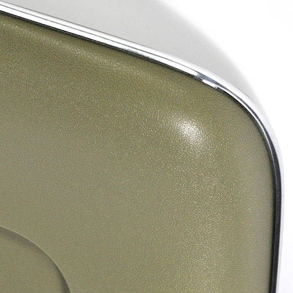 1970 Chevrolet Nova/Chevy II PLASTIC BUCKET SEAT BACKS - INJECTION MOLDED WITH MOLDED CHROME (FITS 68 ALL & 69-72 RECLINING SEATS ONLY) IVY GOLD - PR | IN4400Z