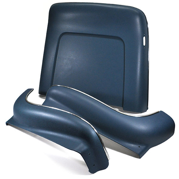 1968 Pontiac Grand Prix 69-UP SEAT BACK & APRON KIT (MEDIUM BLUE) 70-72 WITH RECLINING PASSENGER SEAT - 6 PIECES | IN2240Z