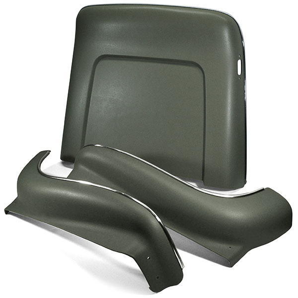 1972 Pontiac Grand Prix 69-UP SEAT BACK & APRON KIT (DARK GREEN) 70-72 WITH RECLINING PASSENGER SEAT - 6 PIECES | IN2250Z
