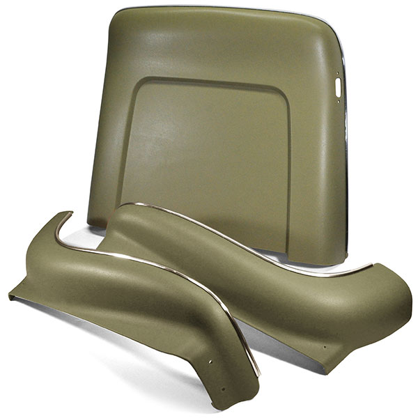 1971 Chevrolet Monte Carlo SEAT BACK & APRON KIT (IVY GOLD) 70-72 WITH RECLINING PASSENGER SEAT - 6 PIECES | IN2243Z