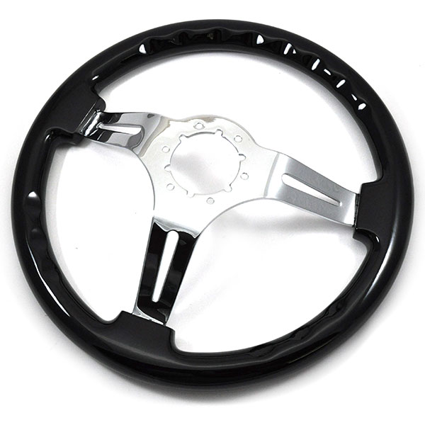 1959 Chevrolet El Camino AFTERMARKET STEERING WHEEL (BLACK WOOD WHEEL WITH CHROME SPOKES, 14'' OUTSIDE DIAMETER) | ST3072Z