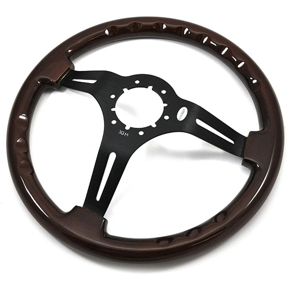 1995 Chevrolet Monte Carlo AFTERMARKET STEERING WHEEL (CHERRY WOOD WHEEL WITH BLACK ANODIZED SPOKES, 14'' OUTSIDE DIAMETER) | ST3027Z