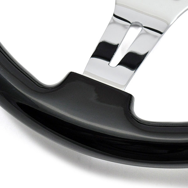 1968 Chevrolet Corvette AFTERMARKET STEERING WHEEL KIT (DARK BLACK WOOD WHEEL WITH CHROME SPOKES, 14'' OUTSIDE DIAMETER) | ST1002C