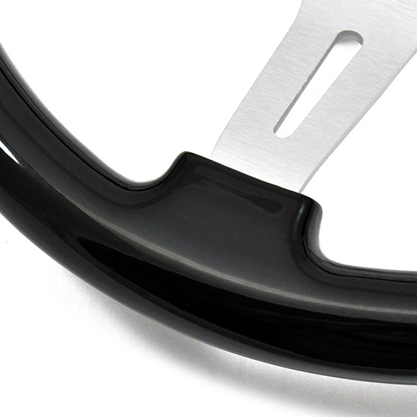 1970 Buick Skylark/GS/Regal/GN AFTERMARKET STEERING WHEEL KIT (DARK BLACK WOOD WHEEL WITH BRUSHED SILVER SPOKES, 14 | ST3005S