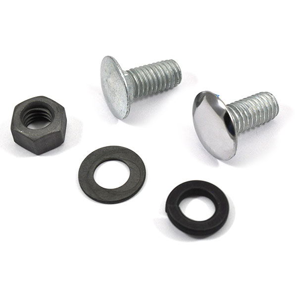 1970 Chevrolet Chevelle/Malibu CORRECT BUMPER BOLT KIT FRONT ONLY (4 STAINLESS CAPPED CARRIAGE BOLTS, 4 ZINC CARRIAGE BOLTS, 8 FLAT WASHERS, 8 LOCK WASHERS AND 8 HEX NUTS) - EA | BP1550C