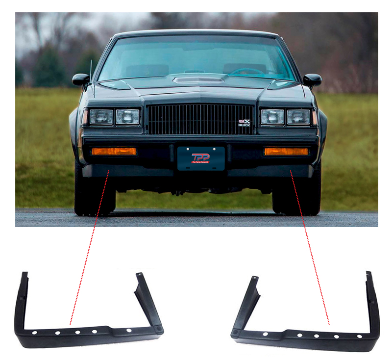 1987 Buick Skylark/GS/Regal/GN AIR DAM DEFLECTORS; PAIR | BP1534S
