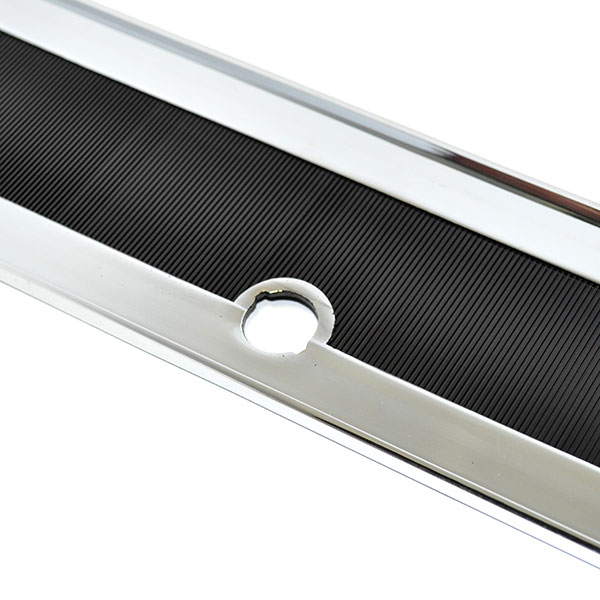 1968 Oldsmobile Cutlass/442/F85 CONSOLE DOOR LID FOR MANUAL CONSOLE - BLACK & CHROME | CP1620T