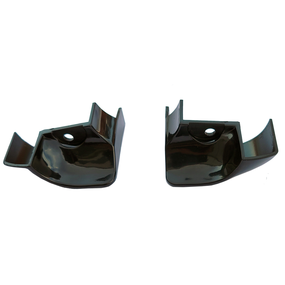 1967 Buick Skylark/GS/Regal/GN QUARTER WINDOW END LACE CAPS PAIR - BLACK PAINT TO MATCH | IN3283Z