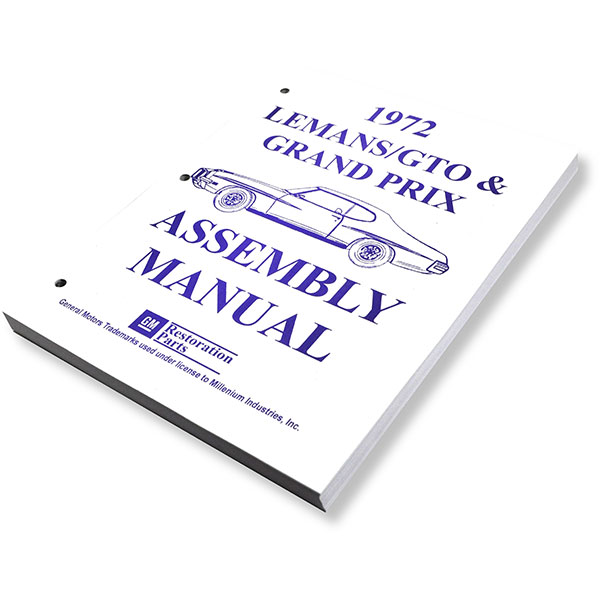 1972 Pontiac Grand Prix 69-UP FACTORY ASSEMBLY MANUAL | BK12732G
