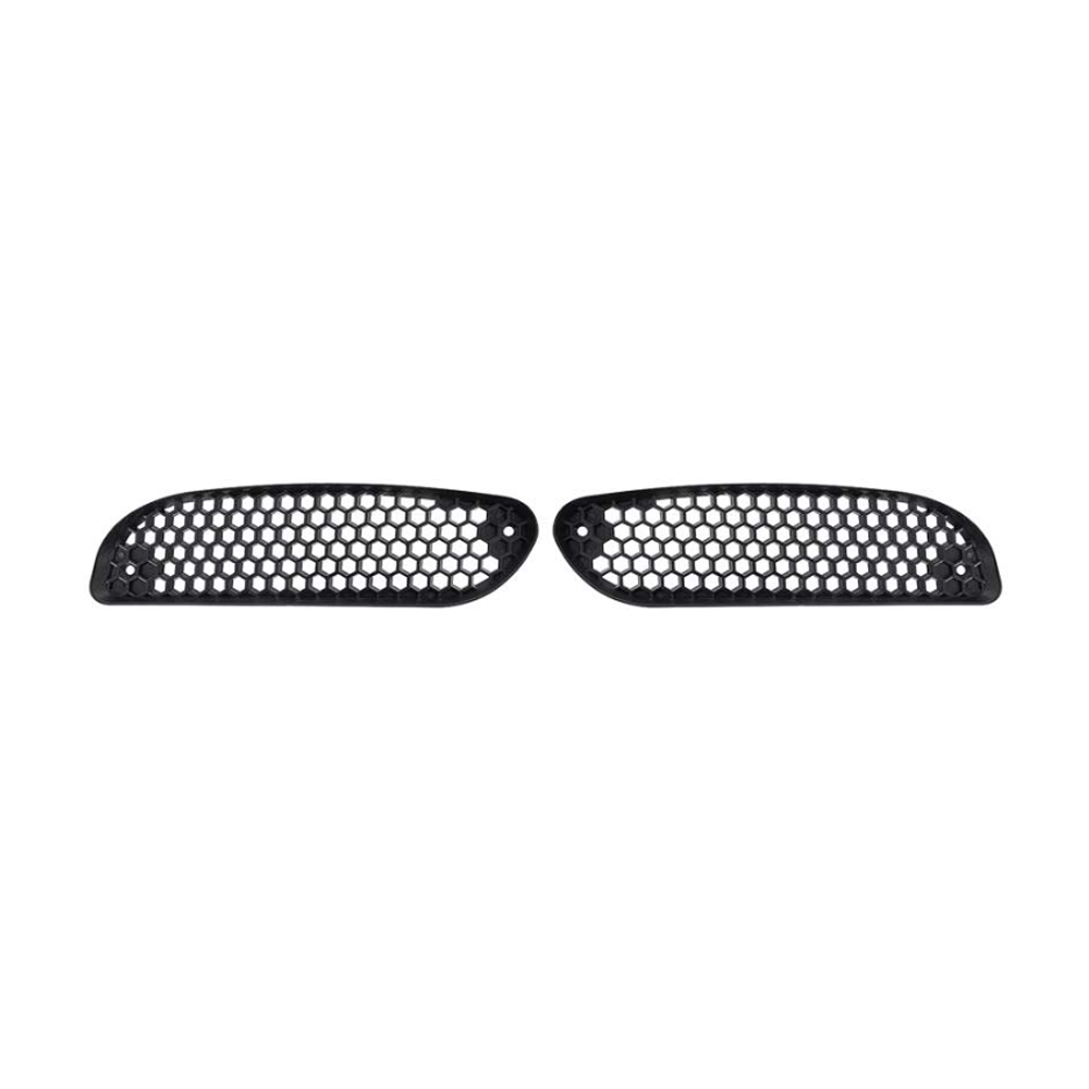 2001 Pontiac Firebird/TransAm BLACK PLASTIC HOOD GRILLE INSERT SCOOPS - PAIR ( REPLACES GM 12455213 & 12455214) | BP1163F