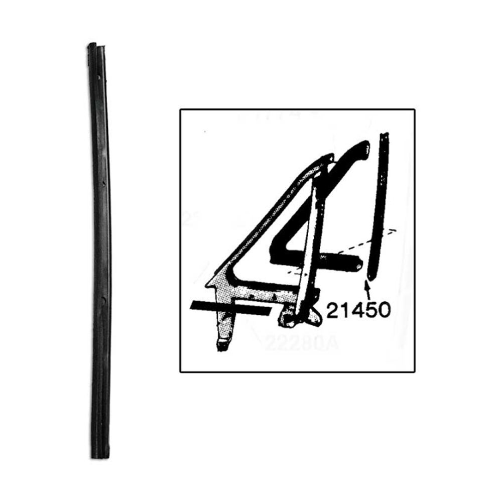 1966 Ford Mustang VENT WINDOW DIVISION BAR WEATHERSTRIP - EA | WS2064U