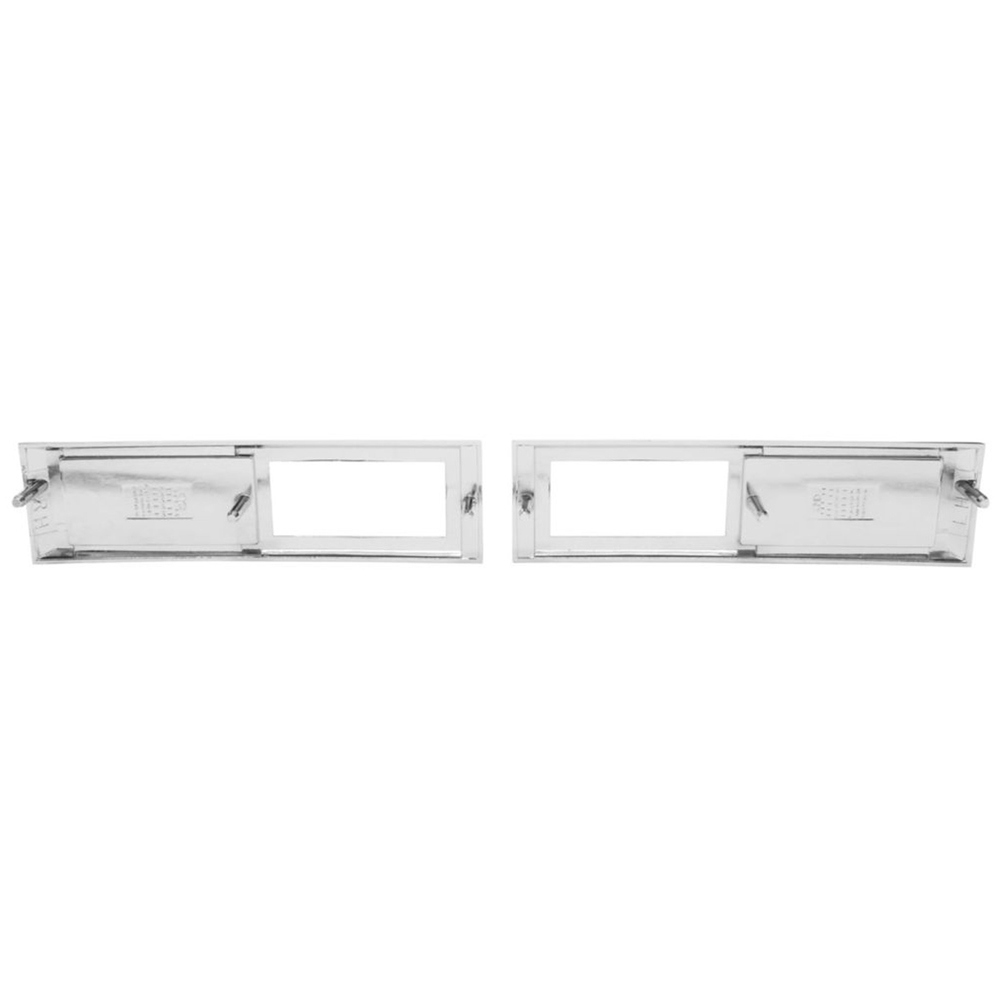 1968 Chevrolet El Camino FRONT MARKER LIGHT CHROME BEZELS (ENGINE SIZE 327) PAIR | XL6654C