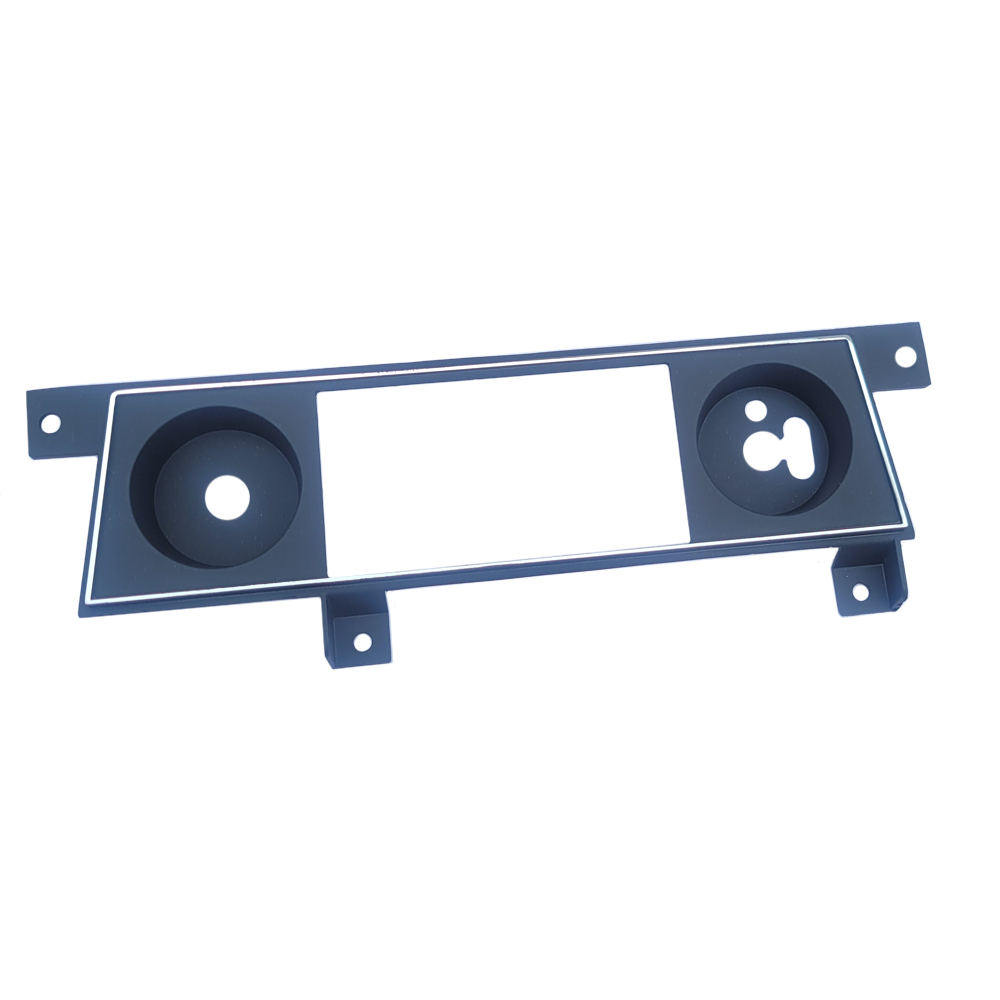 1968 Oldsmobile Cutlass/442/F85 METAL DIECAST RADIO BEZEL CHROME WITH BLACK PAINTED ACCENT | RD1004T