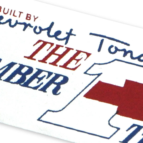 1967 Chevrolet Camaro TONAWANDA NO #1 TEAM VALVE COVER DECAL (DC0096) MADE IN THE USA | DC6772Z