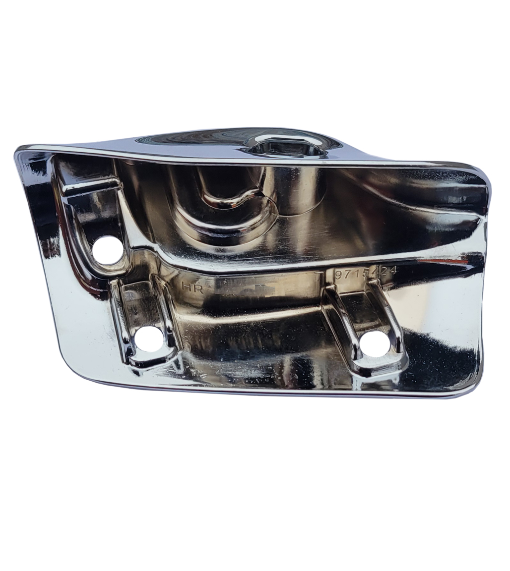 1970 Oldsmobile Full Size SUNVISOR SUPPORT/TOP LATCH RECEPTACLE (CHROME - WILL WORK ON 1965 SECOND DESIGN ONLY) - RH | CV10802P