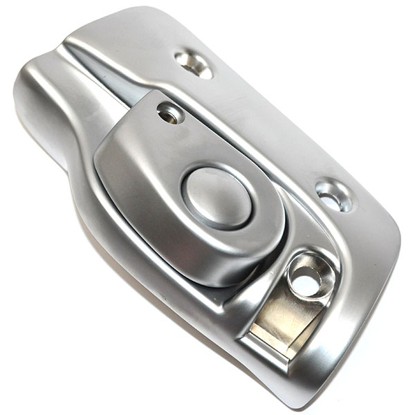 1967 Buick Full Size & Riviera SUNVISOR SUPPORT/TOP LATCH RECEPTACLE (BRUSHED - WILL WORK ON 1965 SECOND DESIGN ONLY) - LH | CV10803P