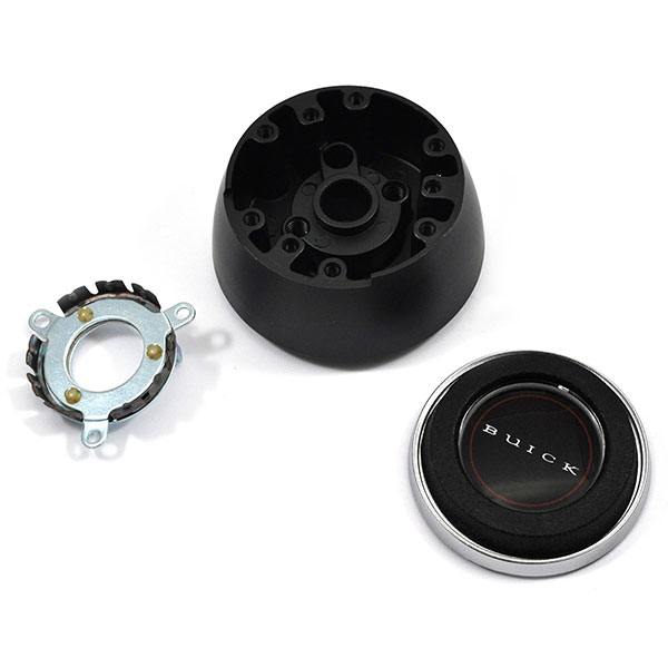 1967 Buick Skylark/GS/Regal/GN AFTERMARKET STEERING WHEEL KIT (WOOD WHEEL WITH BRUSHED SILVER SPOKES, 14'' OUTSIDE DIAMETER) | ST5491S