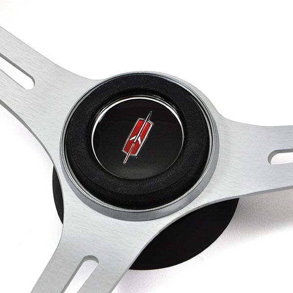 1981 Oldsmobile Cutlass/442/F85 AFTERMARKET STEERING WHEEL KIT (WOOD WHEEL WITH BRUSHED SILVER SPOKES, 14 | ST0034T