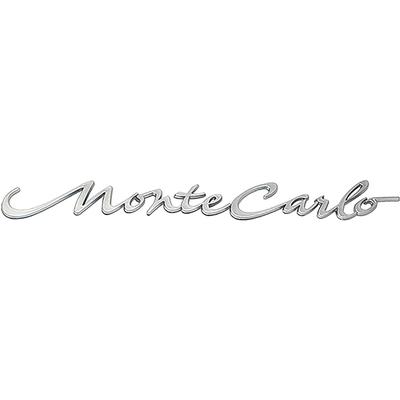 2002 Chevrolet Monte Carlo QUARTER PANEL EMBLEM; MONTE CARLO SCRIPT; SILVER; GM 10412434; EACH | 10412434