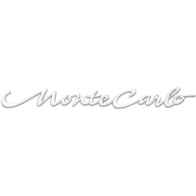 2004 Chevrolet Monte Carlo QUARTER PANEL EMBLEM; MONTE CARLO SCRIPT; WHITE; GM 10427198; EACH | 10427198