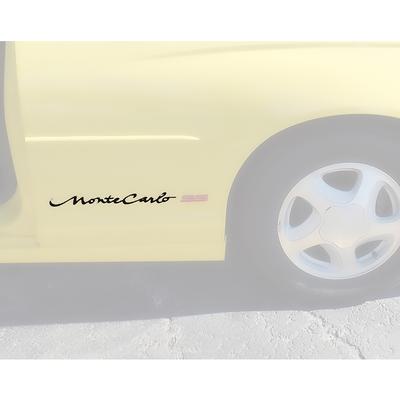 2004 Chevrolet Monte Carlo QUARTER PANEL EMBLEM; MONTE CARLO SCRIPT; BLACK; GM 10402605; EACH | 10402605