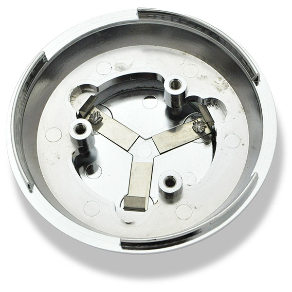 1967 Pontiac Full Size WOOD STEERING WHEEL HORN CAP & HOUSING (CHROME POTMETAL) - 2 PIECE KIT | ST3366Z
