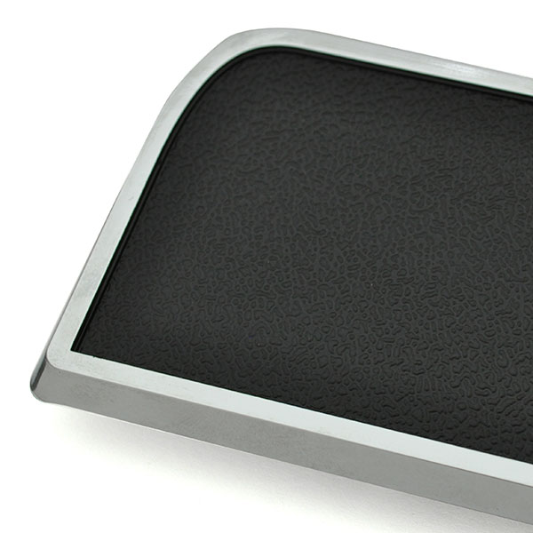 1967 Chevrolet Impala/Caprice/Bel Air RADIO DELETE PLATE BLACK PEBBLE WITH CHROME ON THE EDGE | RD2606P