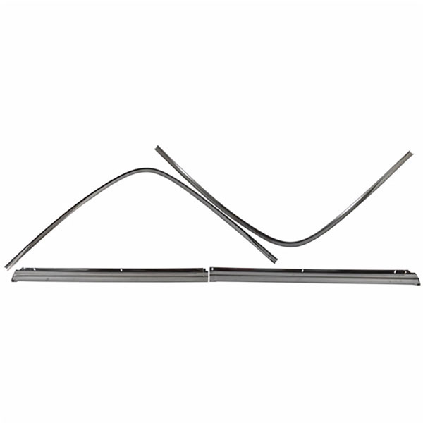 1970 Oldsmobile Cutlass/442/F85 REAR WINDOW MOLDING SET STAINLESS â€“ 4 PCS FOR 2DR (EXCEPT SUPREME MODEL) | XP6804T