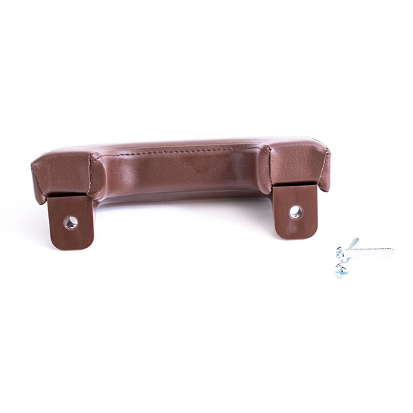 1948 GM Truck FRONT ARM REST PAD ASSEMBLY - BROWN VINYL | IN4047K