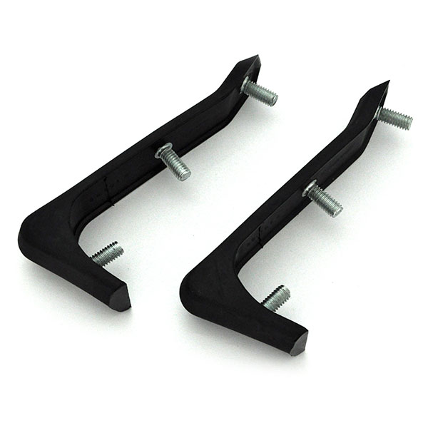 1966 Mopar Dodge/Chrysler/Plymouth REAR BUMPER GUARDS RUBBER, FITS FRONT AND REAR, MADE WITH STUDS â€“ PAIR | BP1019J