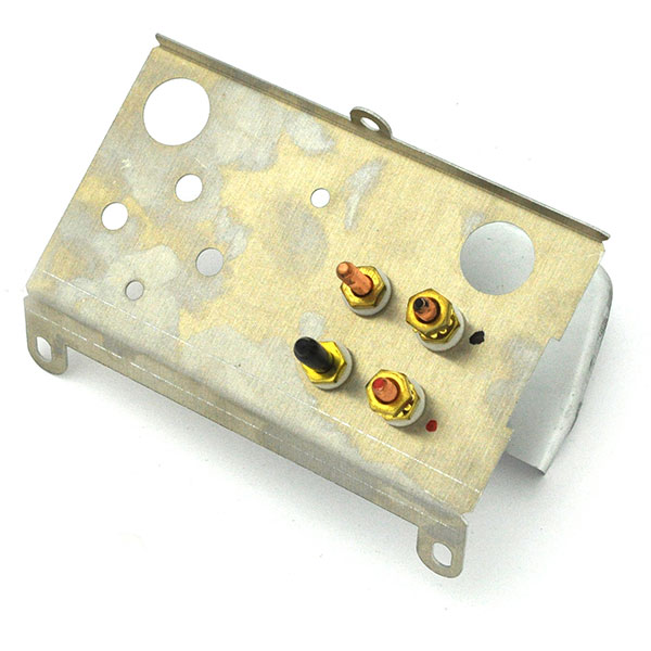 1968 Chevrolet Camaro CONSOLE VOLTMETER GAUGE (FOR USE WITH UPDATED WIRING) SILVER FACE WITH CONSOLE GAUGE MOUNTING PLATE (REAR) GM # 510121 â€“ EA | 510121