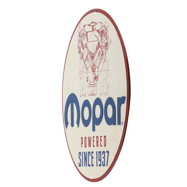 Mopar Powered Since 1937 Embossed Tin Sign 12