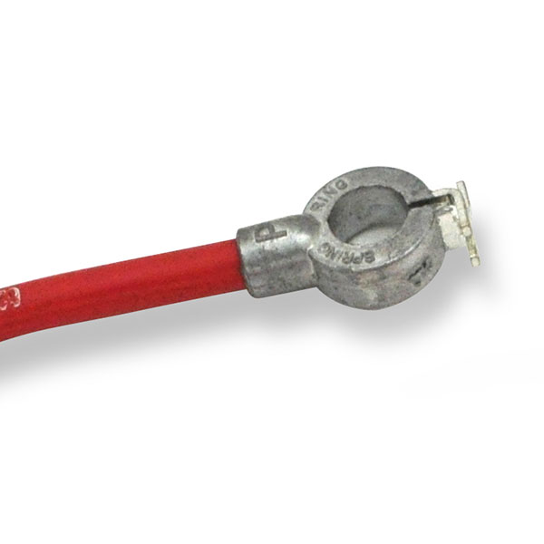 1967 Buick Skylark/GS/Regal/GN S BATTERY CABLE, POSITIVE, WITH INSULATOR BLOCK AND MOUNTING BRACKET, V8, 400/430/ C.I. (SPRING RING CABLE) | 10370