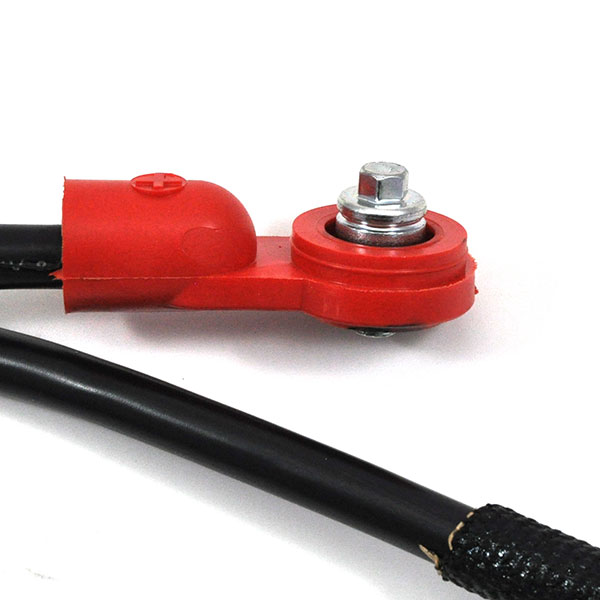 1973 Buick Full Size & Riviera D BATTERY CABLE, POSITIVE, WITH INSULATOR BLOCK AND MOUNTING BRACKET, V8, 455/ C.I. (SIDE POST CABLE) | 39496