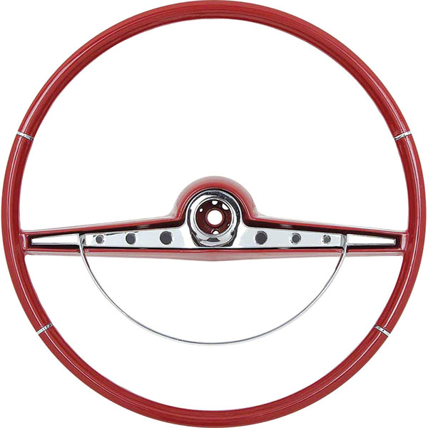 1963 Chevrolet Impala/Caprice/Bel Air IMPALA STEERING WHEEL & HORN RING KIT - RED - STANDARD & SS | 5730129