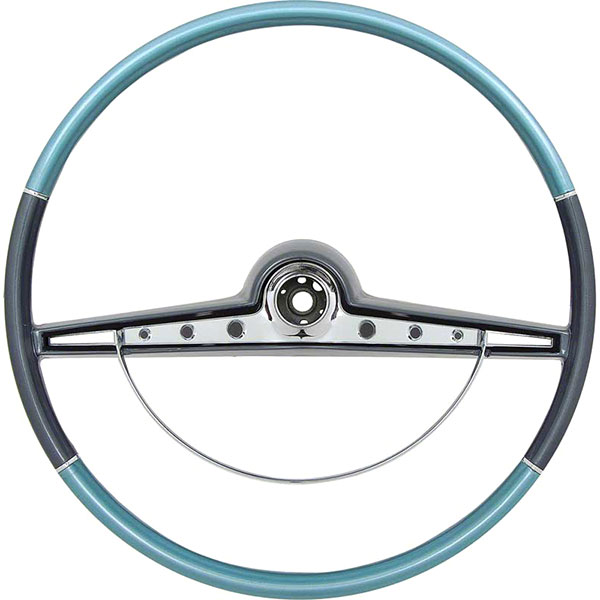 1963 Chevrolet Impala/Caprice/Bel Air IMPALA STEERING WHEEL & HORN RING KIT - TWO-TONE BLUE - STANDARD & SS | 5730130