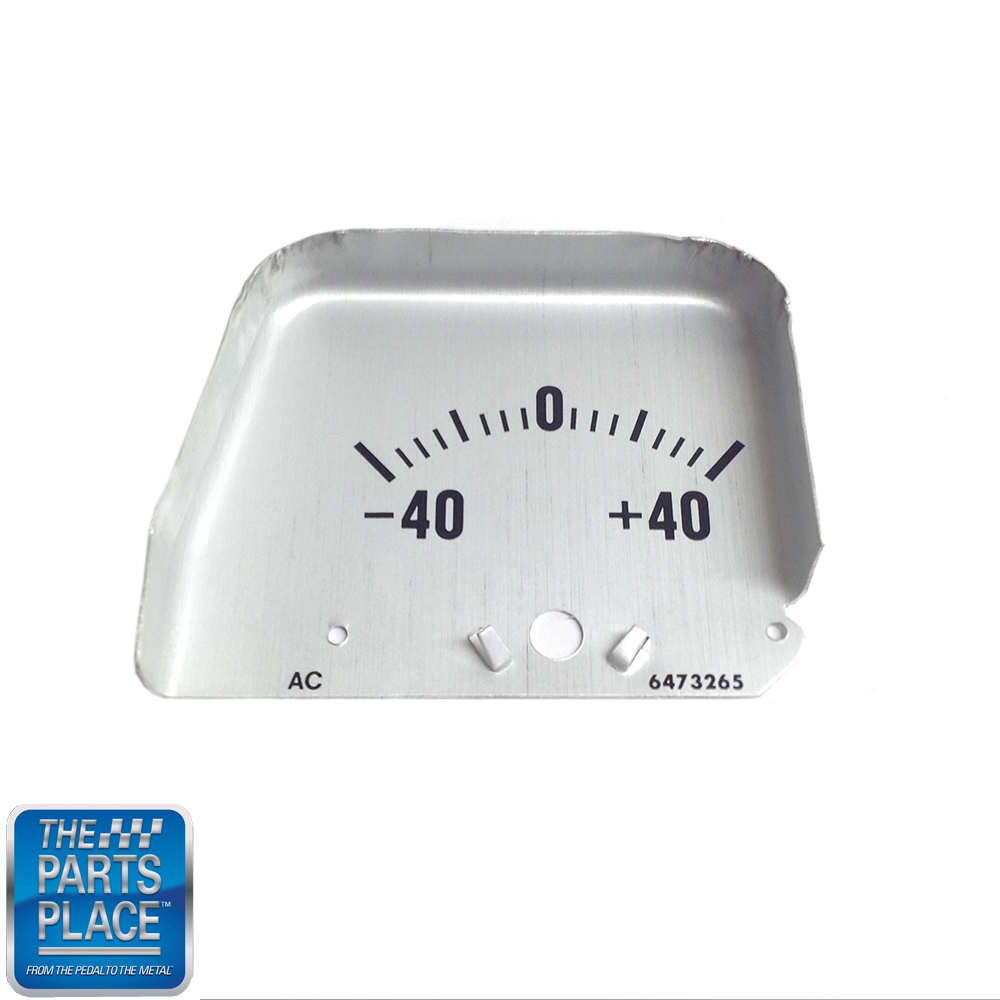 1968 Chevrolet Camaro CONSOLE AMP GAUGE SILVER- FACE ONLY | CP5609Z