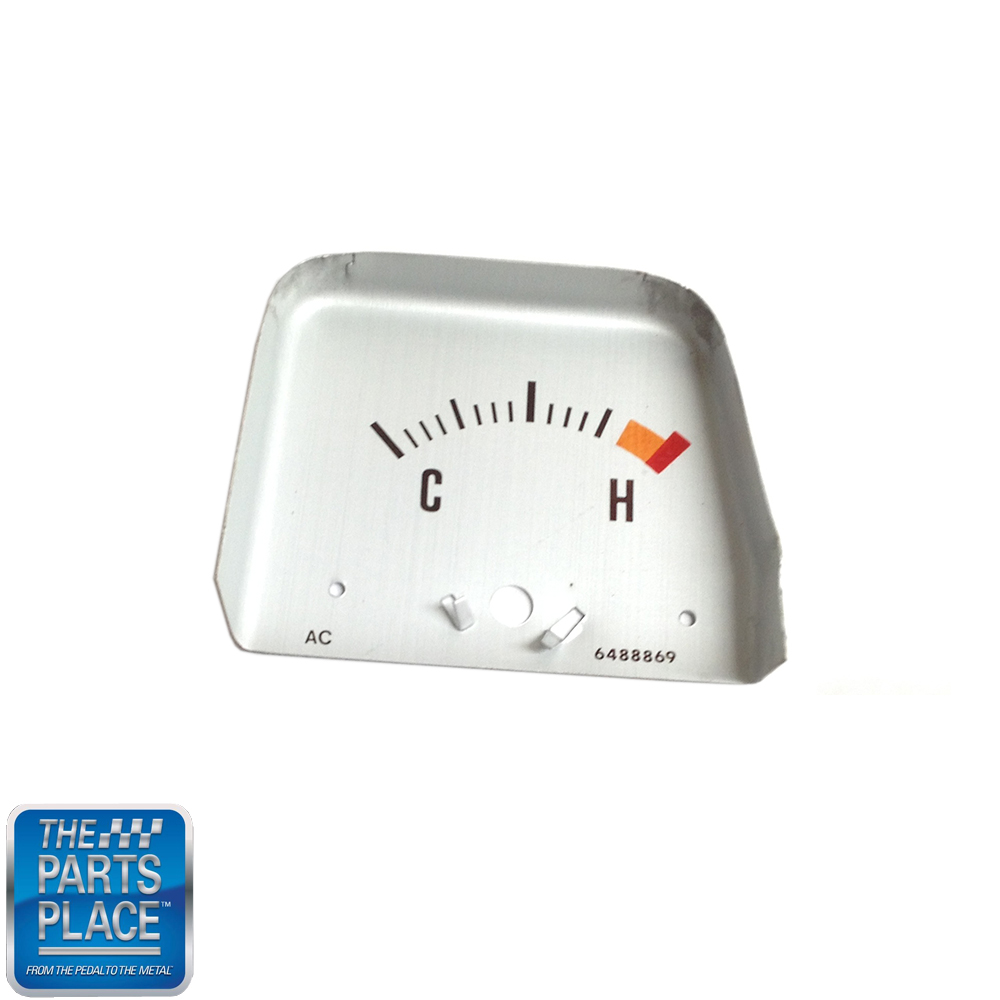 1973 Chevrolet Nova/Chevy II CONSOLE TEMPERATURE GAUGE SILVER- FACE ONLY | CP5611Z