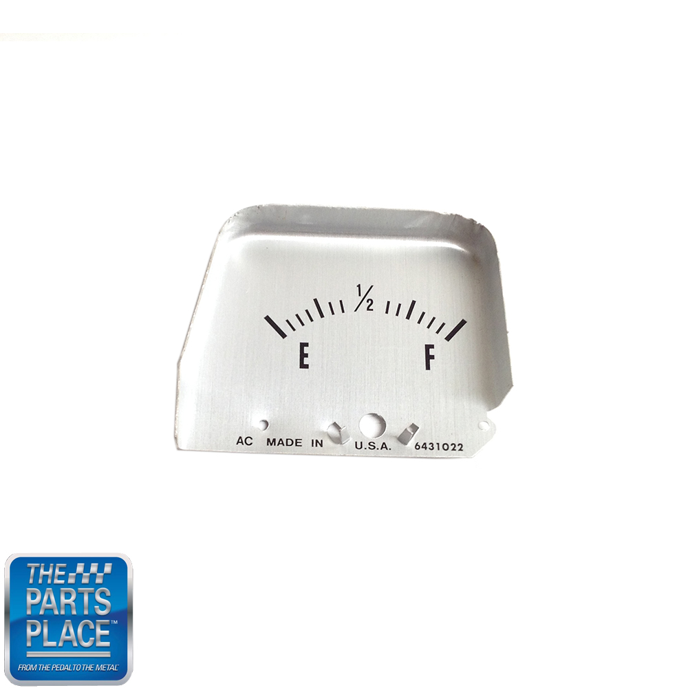 1968 Chevrolet Nova/Chevy II CONSOLE FUEL GAUGE SILVER- FACE ONLY | CP5612Z
