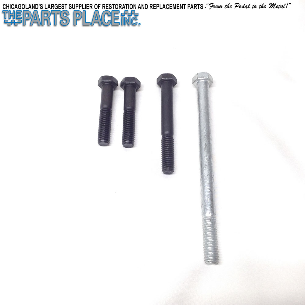1969 Pontiac GTO/LeMans/Tempest ALTERNATOR & POWER STEERING SUPPORT BRACKET MOUNTING BOLT HARDWARE KIT ( THIS KIT MOUNTS THE ALTERNATOR LOWER MOUNT BRACKET TO THE CYLENDER HEAD ) - 4 PIECE KIT | EN2425Z