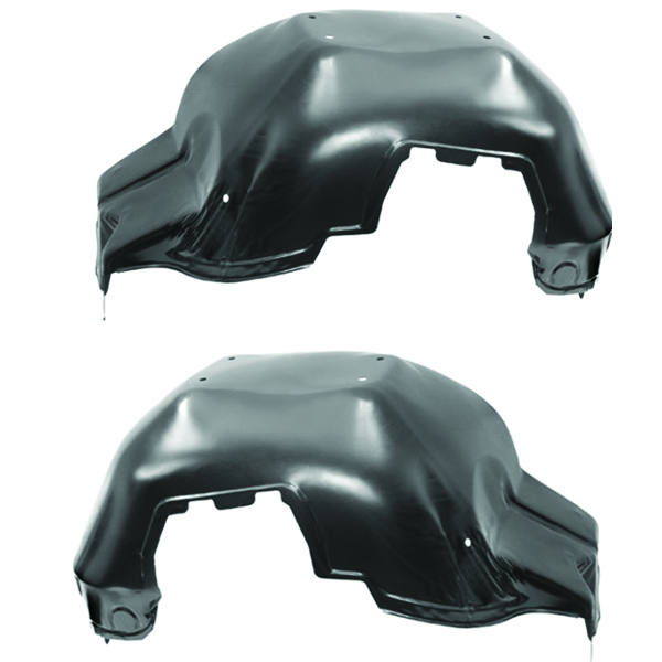 1971 Pontiac Grand Prix 69-UP FRONT INNER FENDER SKIRT WELL BLACK GM 488246 & 488247 - PR | BP4906G
