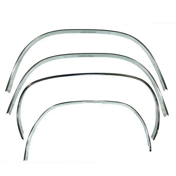 1976 Mopar Dodge/Chrysler/Plymouth PLYMOUTH DUSTER ALUMINUM WHEEL OPENING MOLDINGS POLISHED - SET OF 4 | XP4802J