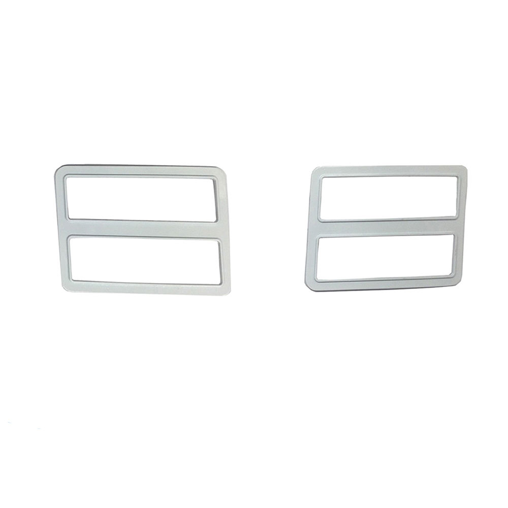 1974 Chevrolet El Camino FRONT SIDE MARKER LIGHT DIECAST BEZELS LEFT & RIGHT (GM 325295 - 325296) PAIR | 3252956
