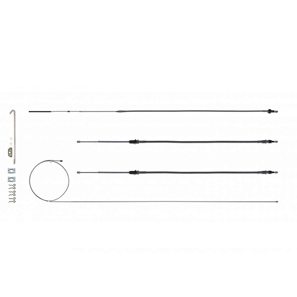 1969 Pontiac Firebird/TransAm EMERGENCY BRAKE CABLE FULL SET WITH ALL HARDWARE IN OE MATERIAL RSBCF02 | BR6802F
