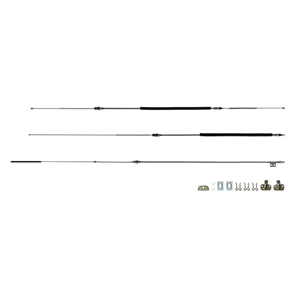 1978 Pontiac Firebird/TransAm EMERGENCY BRAKE CABLE FULL SET WITH ALL HARDWARE IN OE MATERIAL RSBCF04 (FRT DISC & REAR DRUM ONLY) | BR7504F